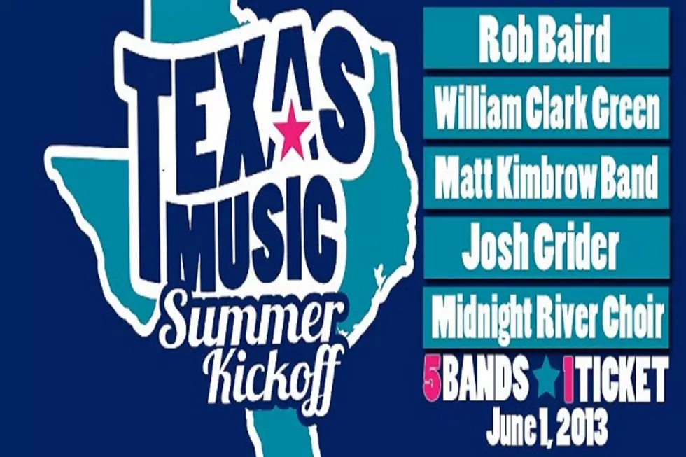 US 105 Has Your Free Tickets to the Texas Music Summer Kickoff Concert at Bell County Expo Saturday, June 1st